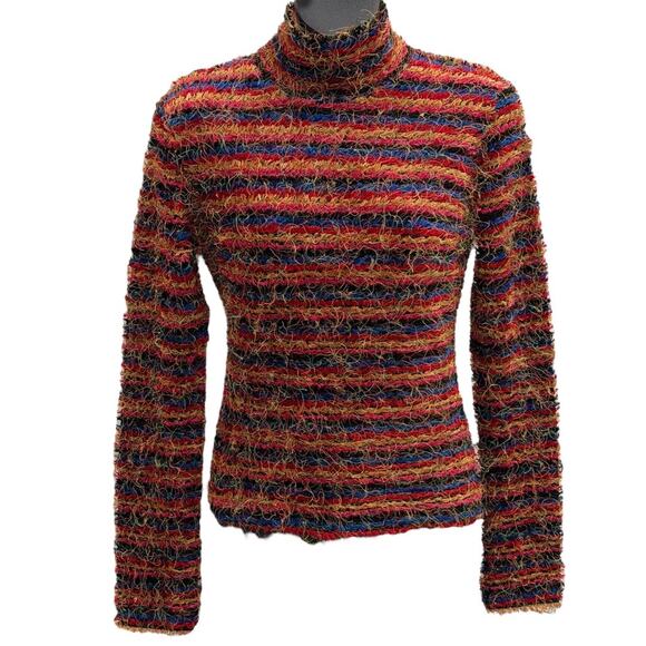 Y2k Cache Fuzzy Piñata Rainbow Sweater - Picture 6 of 8